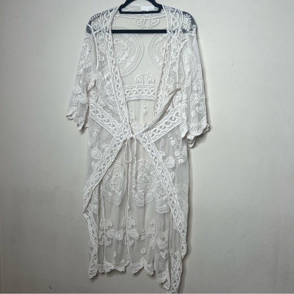 Rebellion Sweaters - rebellion | lace coverup